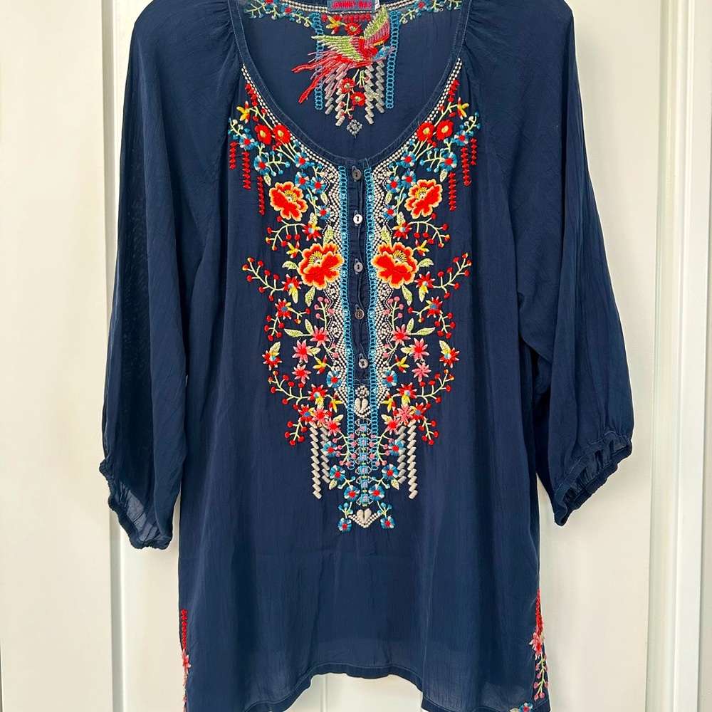 Johnny Was Top Gorgeous Embroidery!